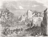 FRANCE. The Inundation at Lyons 1856 old antique vintage print picture