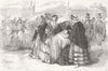 FRANCE. 1st appearance of Imperial Prince, Public 1856 old antique print