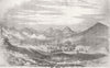 INDIA. start of Reservation, Valley, Salsette Island 1856 old antique print