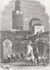 MOROCCO. A Street in Tetuan 1859 old antique vintage print picture