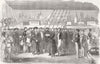 RUSSIA. Russian prisoners, board Fury, at Istanbul 1854 old antique print