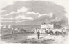 UKRAINE. Sevastopol, from the Maison d'Observation 1855 old antique print