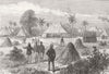 IVORY COAST. Capt Glovers HQ at Addah 1874 old antique vintage print picture