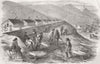 UKRAINE. The Railway Works at Balaklava 1855 old antique vintage print picture