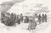 UKRAINE. 90th Regt, Snow, Middle Ravine 1855 old antique vintage print picture