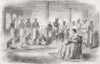 INDIA. David Sassoon Institution at Mumbai 1859 old antique print picture