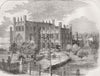 INDIA. Jamsetjee Hospital, Grant Medical Coll, Mumbai 1859 old antique print
