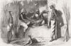 INDIA. The Hindu money-changer 1859 old antique vintage print picture