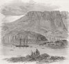 GREENLAND. The Yacht Fox in Lievely Harbour 1859 old antique print picture