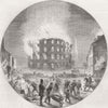 CANADA. Fire in Ordnance-Square, Halifax 1859 old antique print picture
