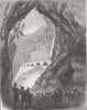 ITALY. Pass of Stelvio & Gallery of Spondalonga 1859 old antique print picture