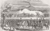 SWITZERLAND. Swiss troops mutiny at Napoli 1859 old antique print picture