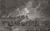 FINLAND. The bombardment of Suomenlinna 1855 old antique vintage print picture