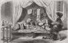 CHINA. Chinese opium-smokers 1858 old antique vintage print picture