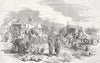 TURKEY. Encampment, at Besika Bay 1853 old antique vintage print picture