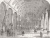 TURKEY. inside, Greek Church of Balukli, nr Istanbul 1853 old antique print