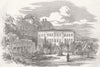 TURKEY. Summer Palace of British Embassy, Therapia 1853 old antique print