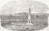 PAKISTAN. Monument, Battle Field of Chillianwala 1853 old antique print