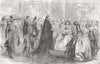 TURKEY. Sultan at Ball, British Embassy, Pera 1856 old antique print picture