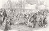 TURKEY. Kids Fancy Dress Ball, British Embassy, Pera 1856 old antique print