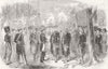 FRANCE. Medals awarded by French Emperor to Zouaves 1856 old antique print