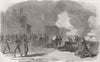 UKRAINE. Firing Tower Guns for victory, Crimea 1854 old antique print picture
