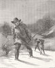 PORTRAITS. The Shepherd painted by Walter Goodall 1853 old antique print