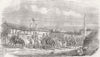 BULGARIA. Bashi-bazouks at Shumen from Matchin 1854 old antique print picture