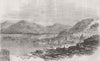 TURKEY. Smyrna, from the Jews Cemetery 1853 old antique vintage print picture