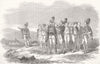 TURKEY. Turkish Recruits 1853 old antique vintage print picture