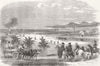 PAKISTAN. Rifle practice in Kurrachee in Sindh 1856 old antique print picture