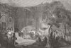 SPAIN. Spanish Scene 1856 old antique vintage print picture