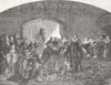 NETHERLANDS. William of Nassau & Money Lenders 1851 old antique print picture