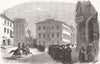 ITALY. College of the Propaganda at Rome 1851 old antique print picture