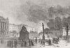 FRANCE. The Place de la Concorde 1871 old antique vintage print picture