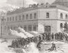 FRANCE. Paris Commune. Communists Defending Elysee 1871 old antique print