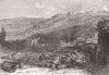 FRANCE. Paris Commune. Fort Issy, from Meudon 1871 old antique print picture
