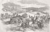 UKRAINE. Heaving Guns, at Balaklava 1854 old antique vintage print picture