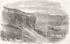 UKRAINE. Lake and Ruins at Inkerman 1855 old antique vintage print picture