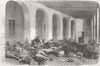UKRAINE. Hospital, Sevastopol-Doctor w/ wounded 1855 old antique print picture