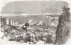 UKRAINE. Model of Sevastopol 1855 old antique vintage print picture