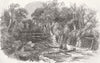 LANDSCAPES. entry to Heraclea Coal-Mine, Black Sea 1854 old antique print