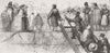 FRANCE. Landing at Boulogne 1856 old antique vintage print picture