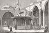 TURKEY. Taking lead from Edirne mosque, for bullets 1877 old antique print
