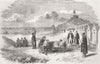 UKRAINE. The New Castle Hospital at Balaklava 1855 old antique print picture