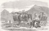 PAKISTAN. Peshawar Mountain train, line of March 1877 old antique print