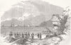 ITALY. Laying Mediterranean telegraph Cable, Spezia 1854 old antique print