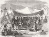 UKRAINE. Croats' Camp at Balaklava 1855 old antique vintage print picture