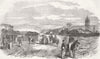 UKRAINE. The Village of Baidar 1855 old antique vintage print picture