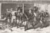 RUSSIA. Russian soldiers stealing, Byala 1877 antique print picture